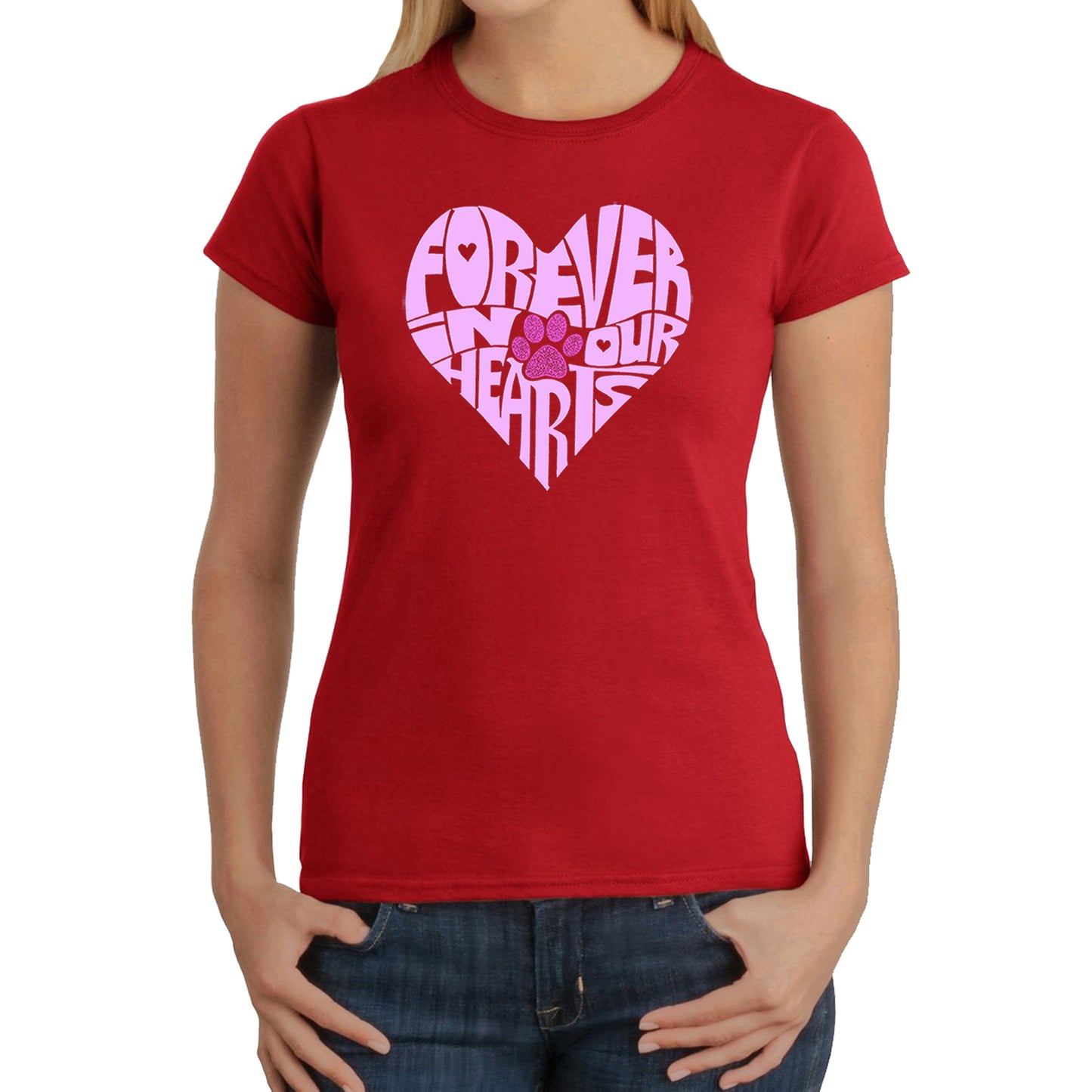 Forever In Our Hearts - Women's Word Art T-Shirt