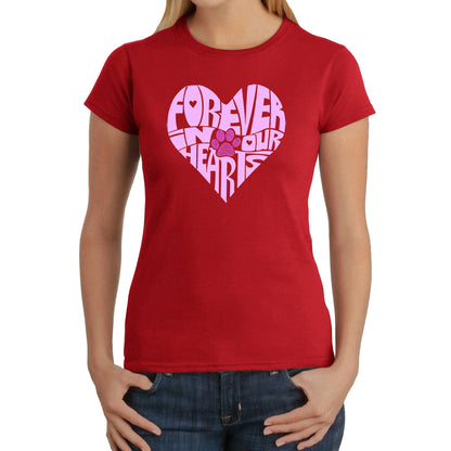 Forever In Our Hearts - Women's Word Art T-Shirt