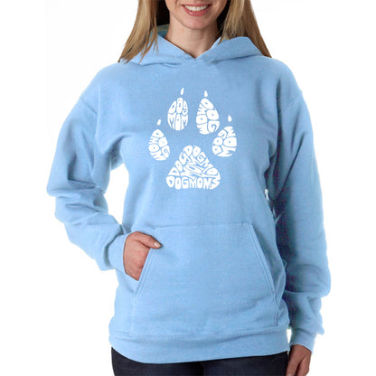 Dog Mom  - Women's Word Art Hooded Sweatshirt