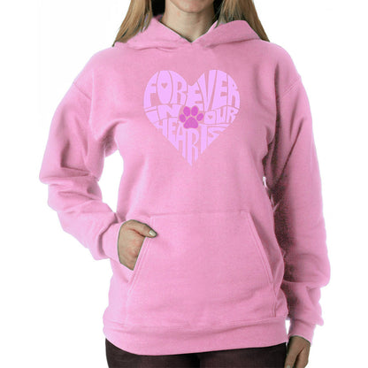 Forever In Our Hearts - Women's Word Art Hooded Sweatshirt