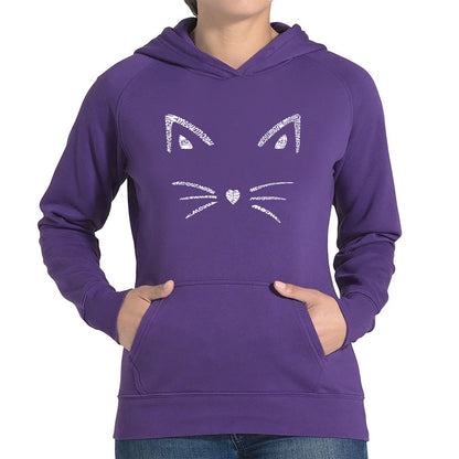 Whiskers  - Women's Word Art Hooded Sweatshirt