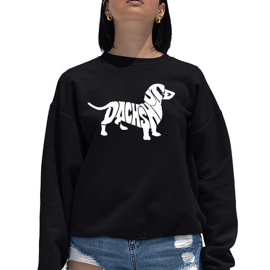 Dachshund Word Art Crewneck Sweatshirt