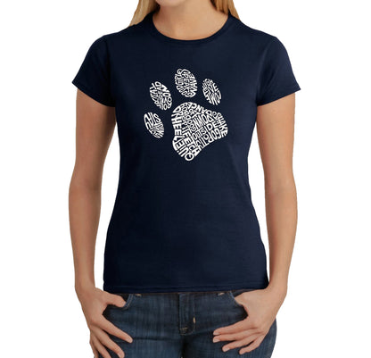 Dog Paw  - Women's Word Art T-Shirt