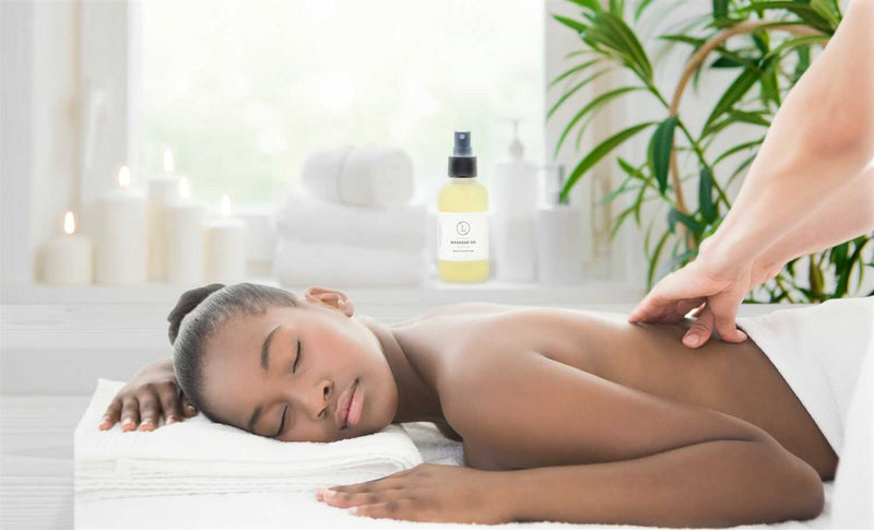 Lizush Organic Massage Oil with Eucalyptus