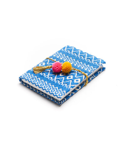 Hana Pom Pom Journal - Blue