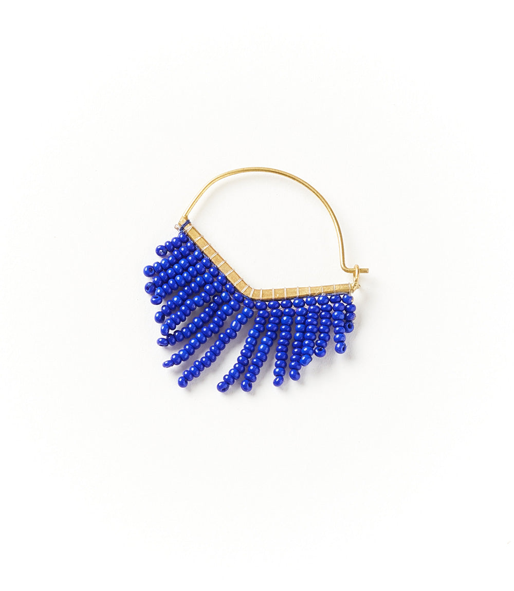 Kalapriya Earrings - Navy Chevron