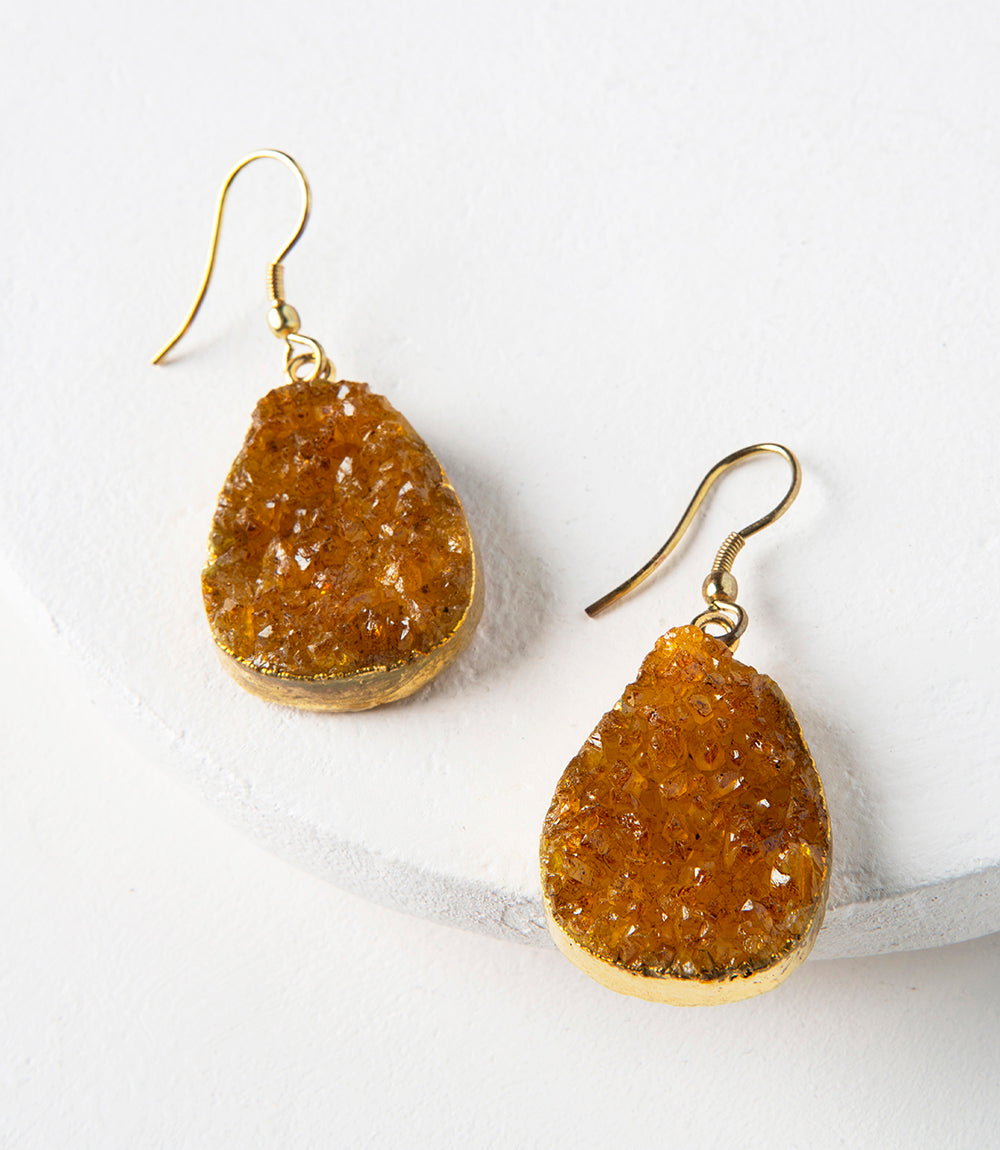 Rishima Druzy Drop Earrings