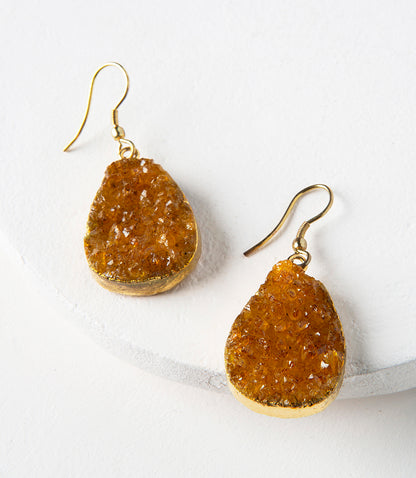 Rishima Druzy Drop Earrings