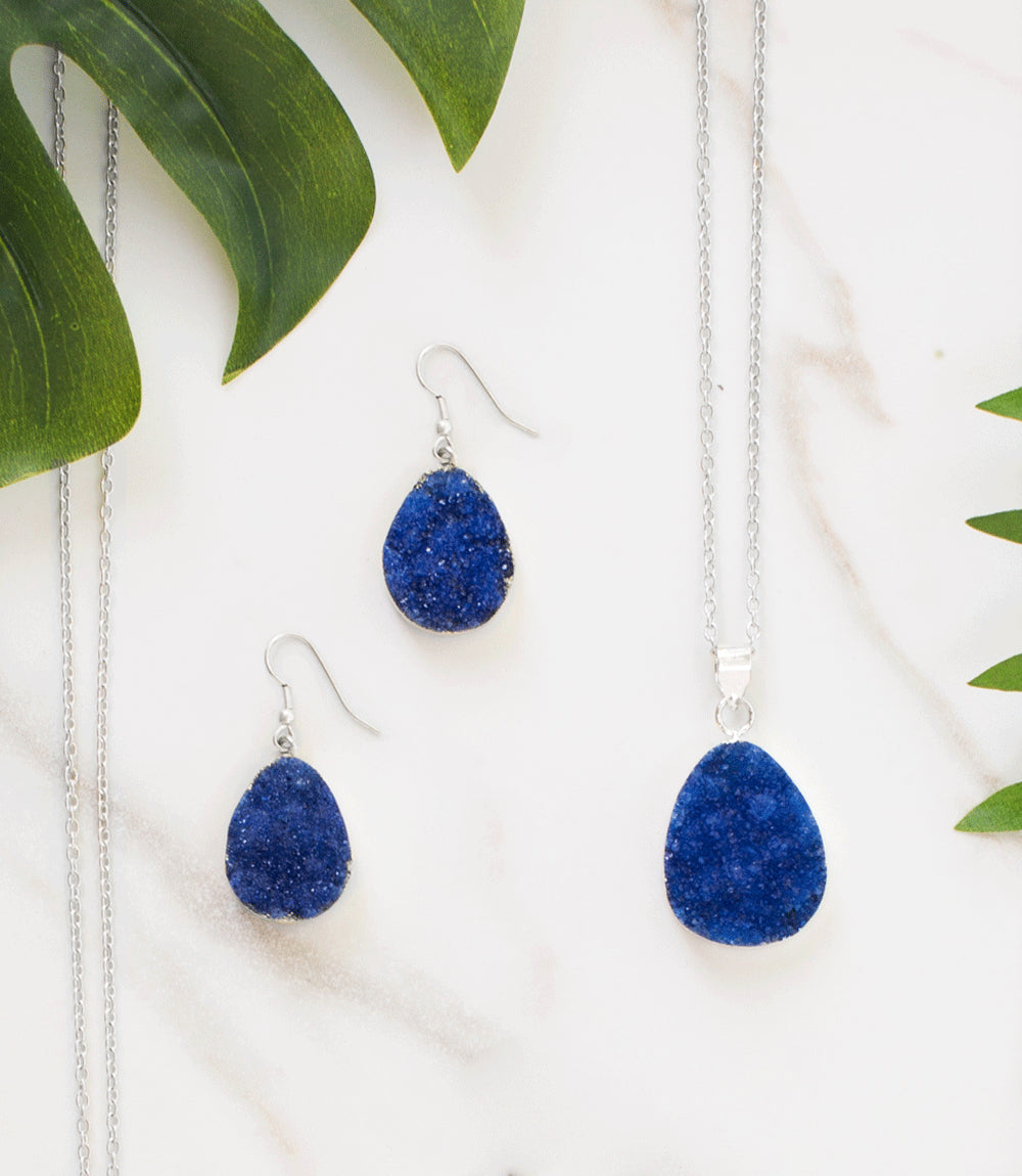 Rishima Druzy Drop Earrings