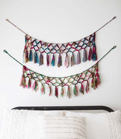Sari and Song Macrame Garland