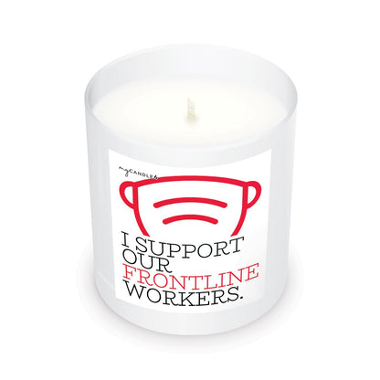 I Support Our Frontline Workers Candle