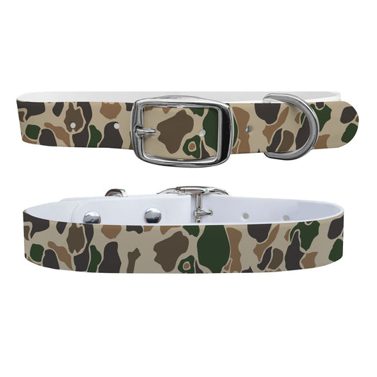 CP - Brigadier Camo Dog Collar With Silver Buckle