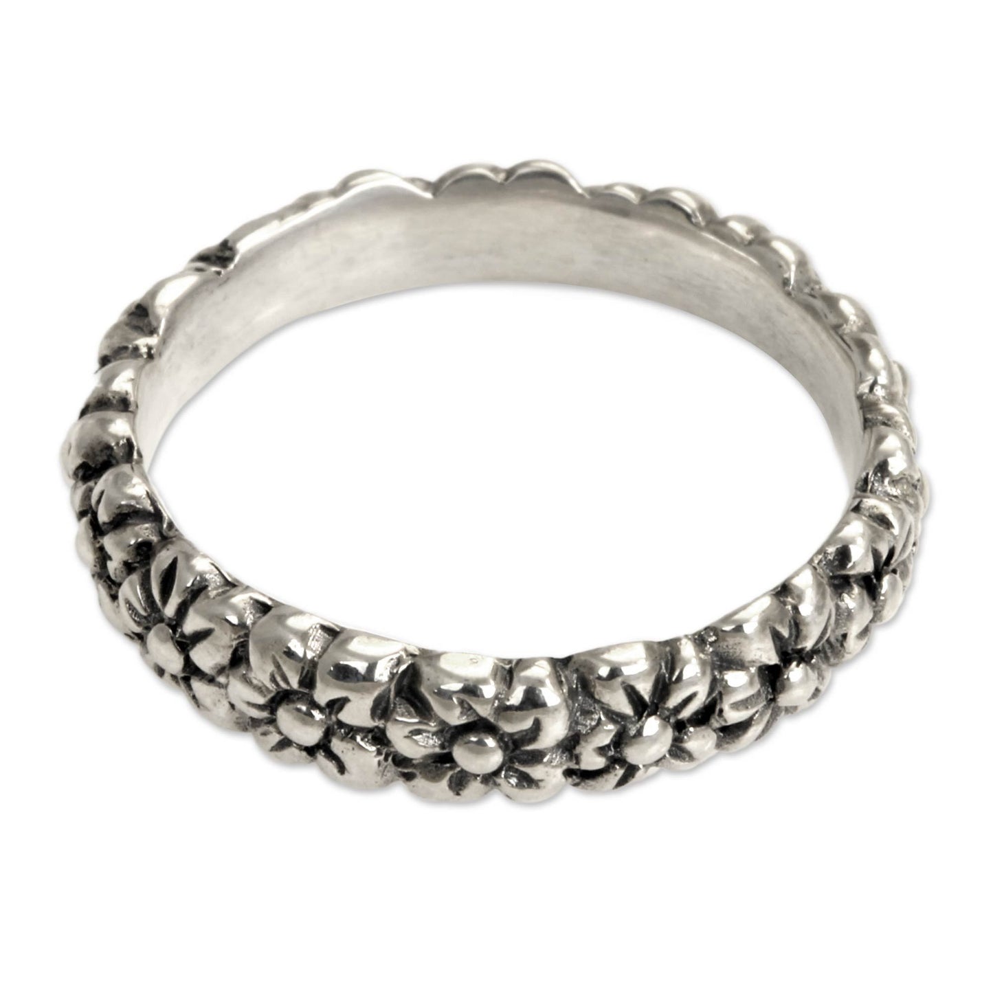 NOVICA - Handmade Sterling Silver Daisy Ring