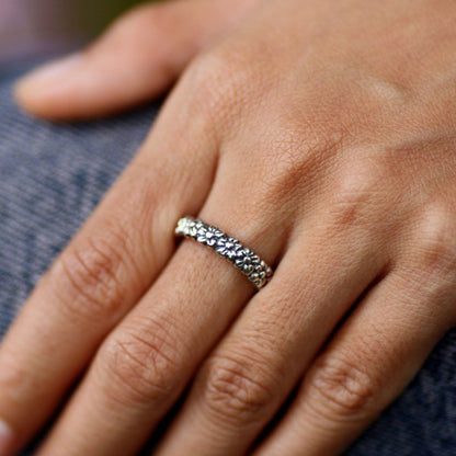 NOVICA - Handmade Sterling Silver Daisy Ring