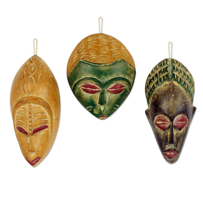 Priests Handcrafted Wood Christmas Ornaments (Set of 3)