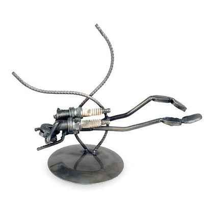 Rustic Scuba Diver Iron Sculpture