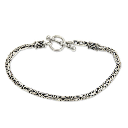 Balinese Grace Balinese Style Sterling Silver Chain Bracelet