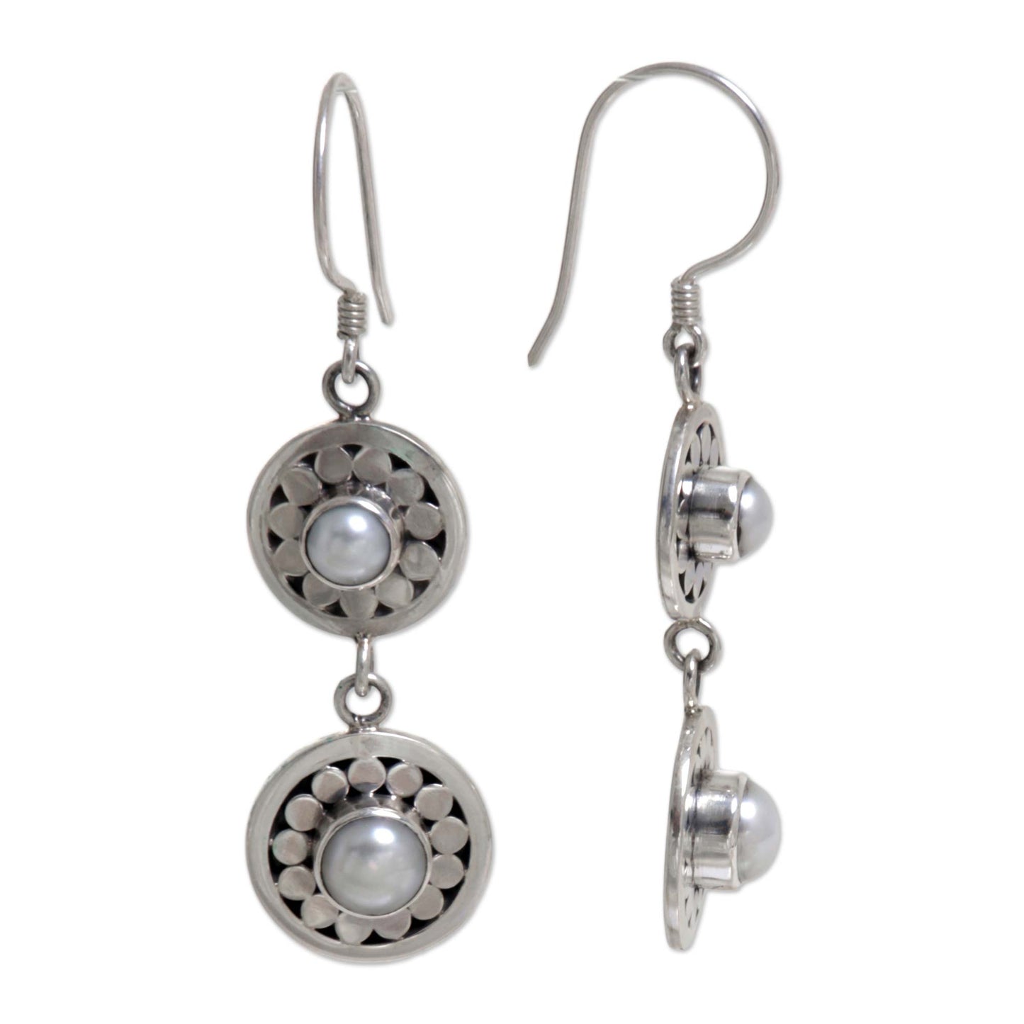 Sunny Days Pearl drop earrings