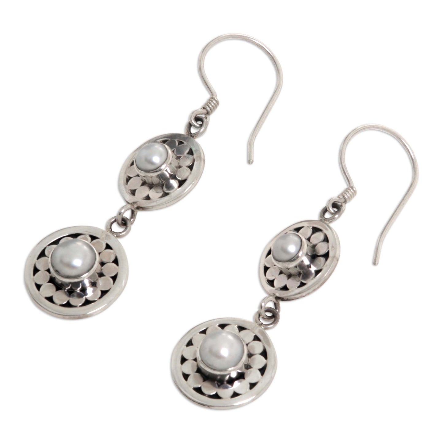 Sunny Days Pearl drop earrings