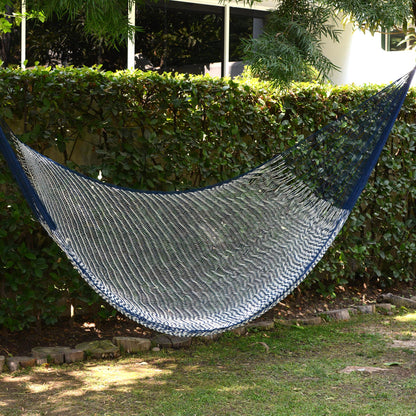 Ocean Waves Mayan Rope Style Double Nylon Handmade Hammock Mexico