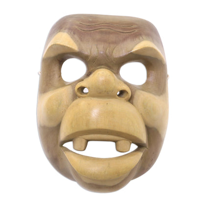 Good Clown Handcarved Wood Animal Mask