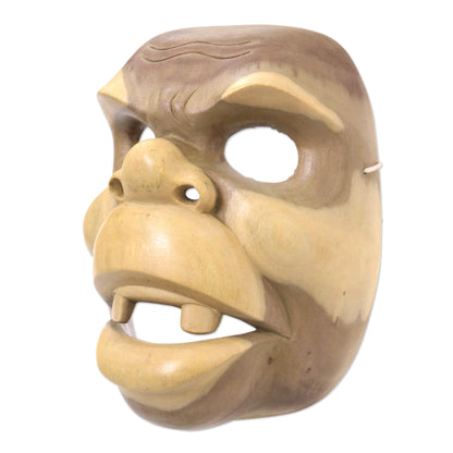 Good Clown Handcarved Wood Animal Mask