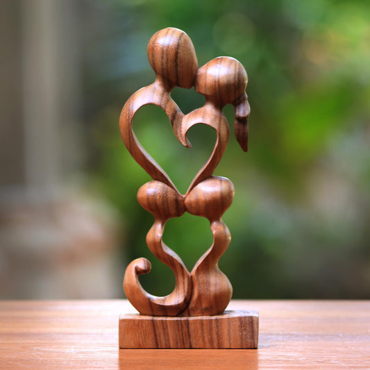 Harmony Romantic Suar Wood Sculpture