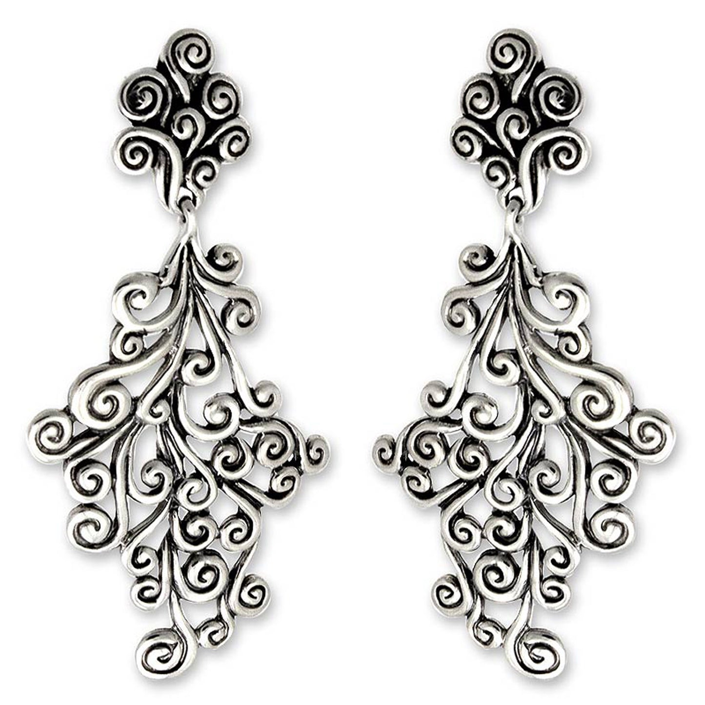 Vineyard Sterling Silver Dangle Earrings