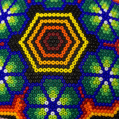 Huichol Charm Beaded Papier Mache Mask