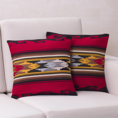 Red Sea Multicolor Throw Pillow Covers