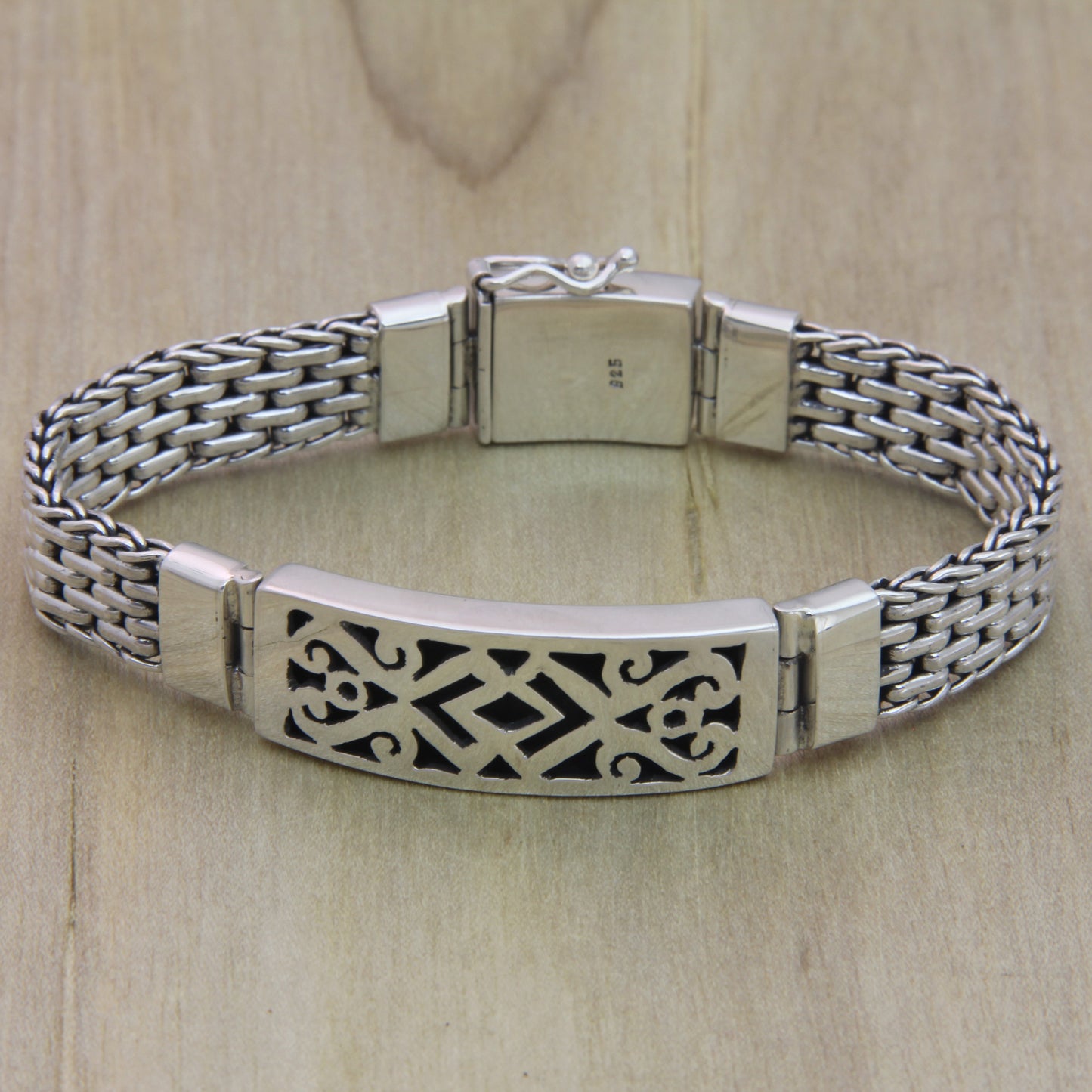 Balinese Warrior Sterling Silver Bracelet