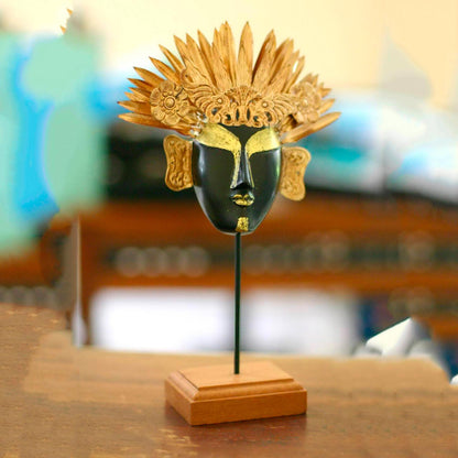 Golden Queen Wood and copper mask