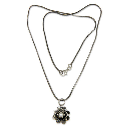 Sacred White Lotus Necklace