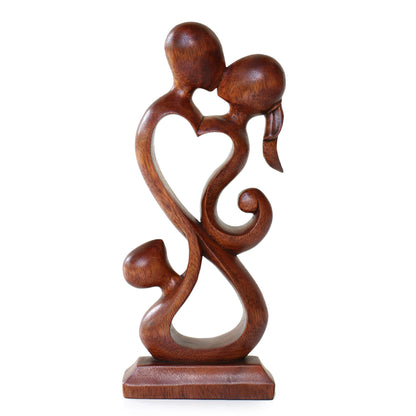 Family Harmony Suar Wood Sculpture