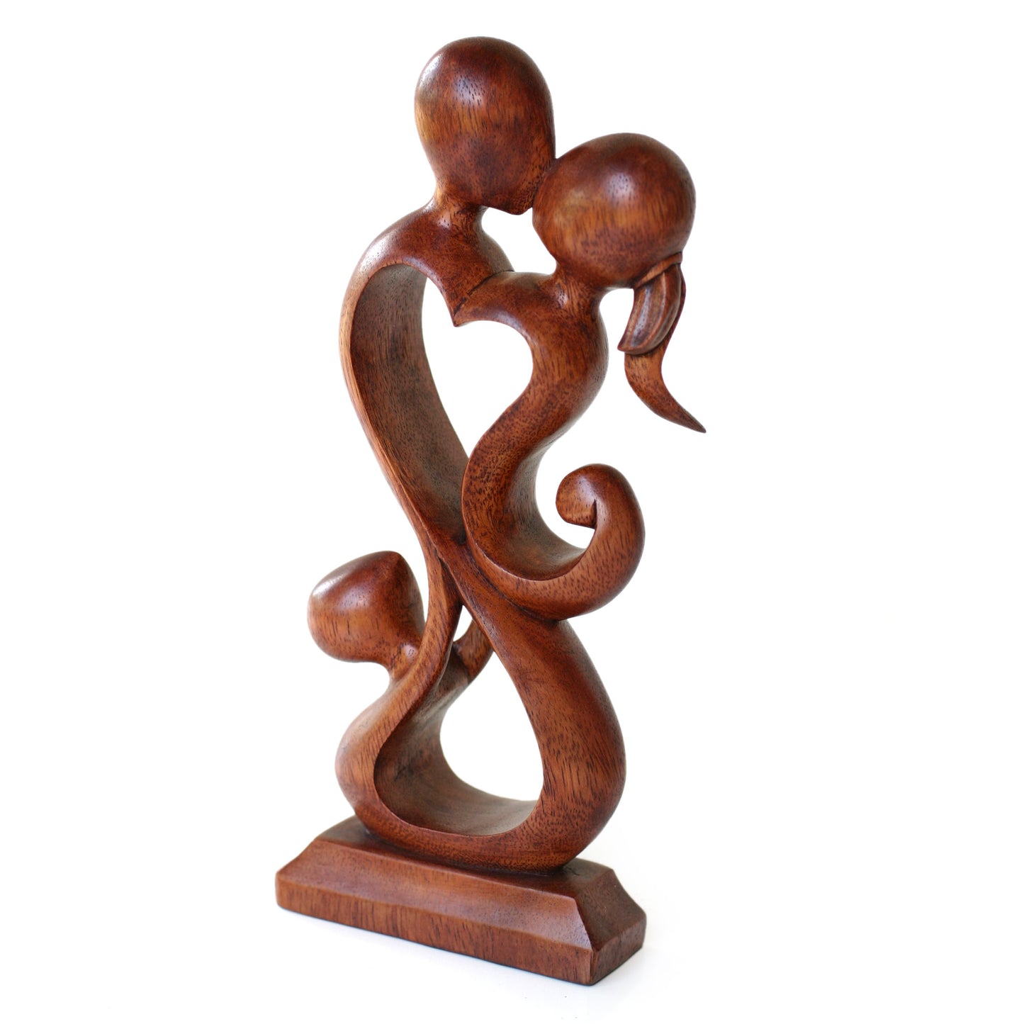 Family Harmony Suar Wood Sculpture