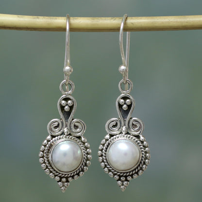 Clouds of Desire Sterling Silver Dangle Earrings