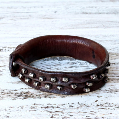 Mountain Rock Leather wristband bracelet