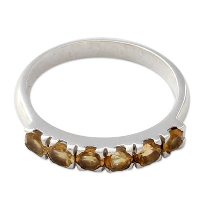 NOVICA - Citrine & Sterling Silver Handcrafted Ring