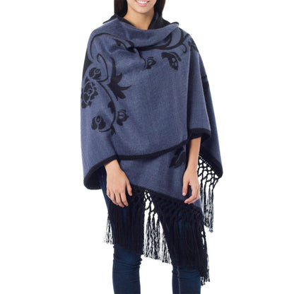 NOVICA - Reversible Peruvian Alpaca Wool Shawl