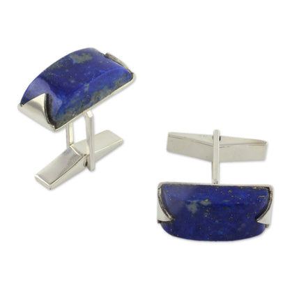 Blue Intensity Lapis Lazuli Men's Cufflink