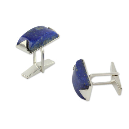 Blue Intensity Lapis Lazuli Men's Cufflink