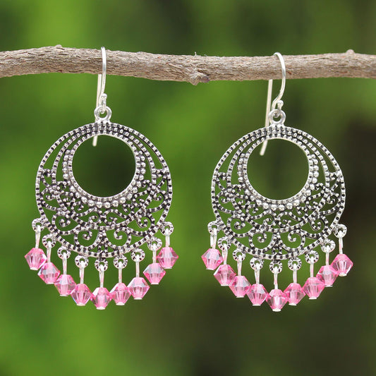 Moroccan Rose Beaded Hook Earrings