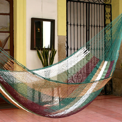 Mother Earth Unique Striped Mayan Hammock (Single)