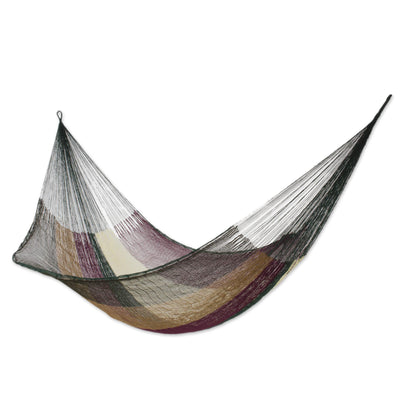 Mother Earth Unique Striped Mayan Hammock (Single)