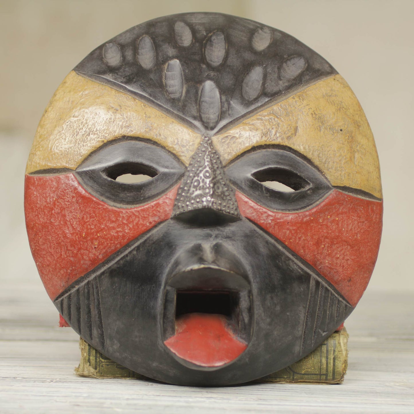 Betrothed Hand Carved Tribal Mask
