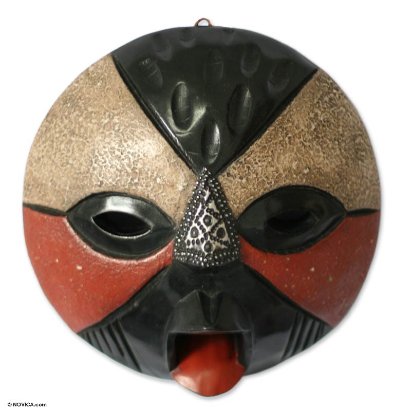 Betrothed Hand Carved Tribal Mask