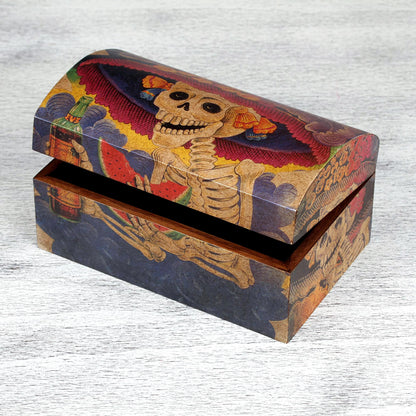 Catrina My Love Pinewood Decoupage Chest