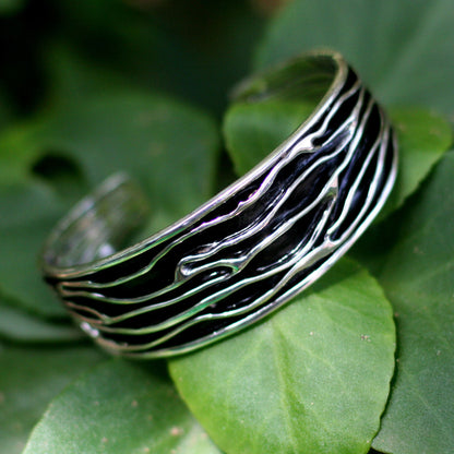 River Silver Cuff Bracelet