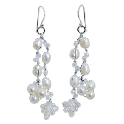 Whisper Cultured Freshwater Pearl Waterfall Earrings