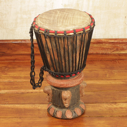 Think Together Wood Djembe Drum